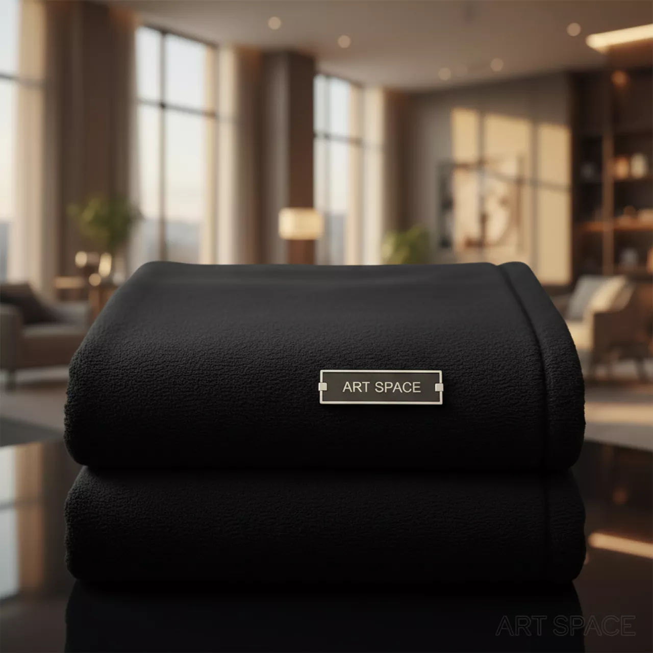 Аренда Плед флисовый Warm Peace черный в отеле Hyatt Regency Sochi — ART SPACE