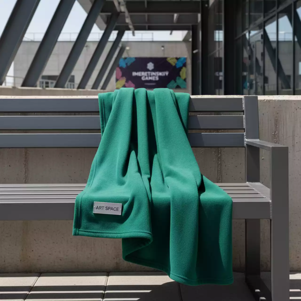 Аренда Плед флисовый зеленый 130х170 см в Imeretinskiy Hotel — ART SPACE