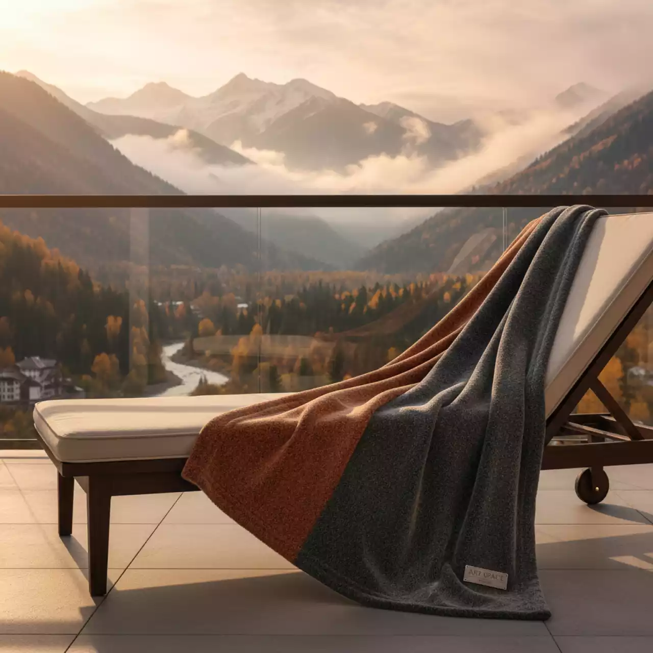 Аренда Плед из искусственной шерсти 140х205 в Mövenpick Hotel — ART SPACE