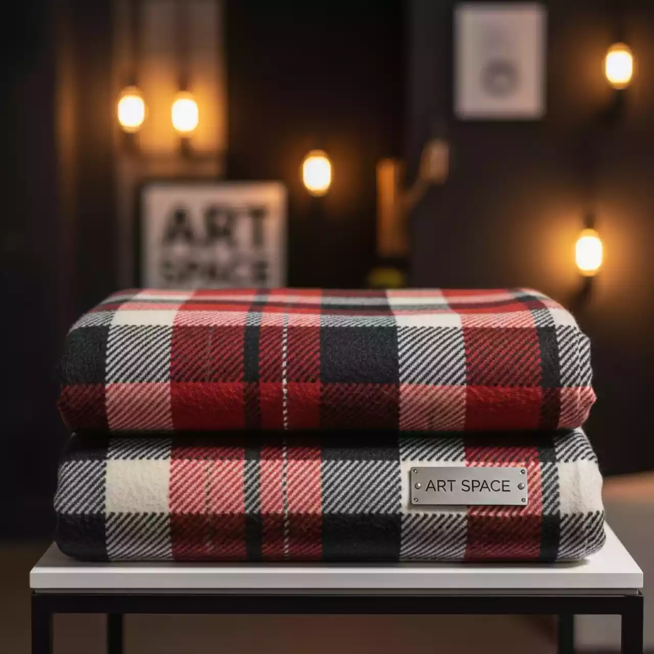 Аренда Плед кирпичный в клетку в конгресс-холле отеля Жемчужина — ART SPACE