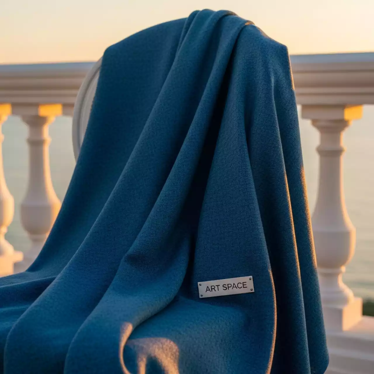 Аренда Плед синий 1,3х1,6 м в ресторане «Паруса» — ART SPACE