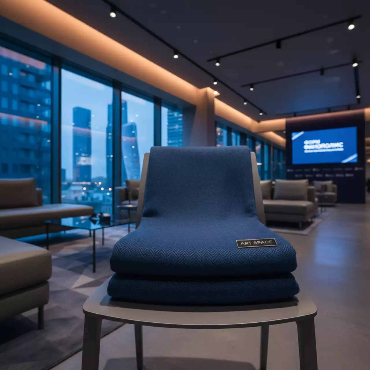 Аренда Плед темно синий 1х1,4 м в Stella di Mosca — ART SPACE