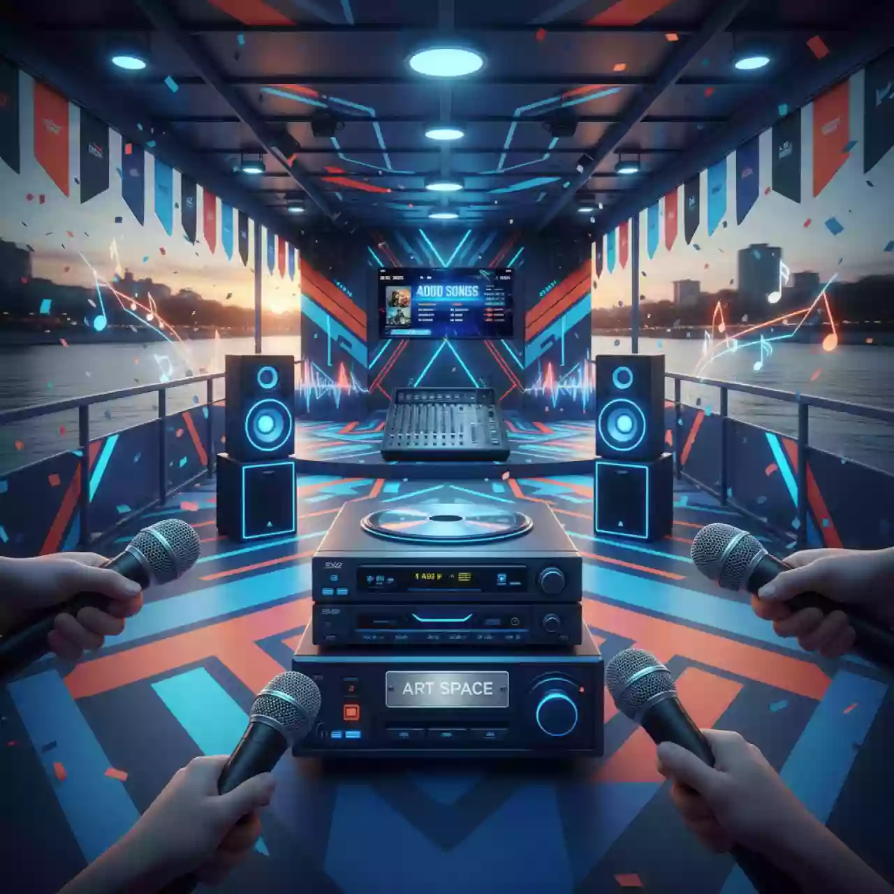 Аренда Плеер DVD караоке 4000 песен на теплоходе «Дагомыс» — ART SPACE