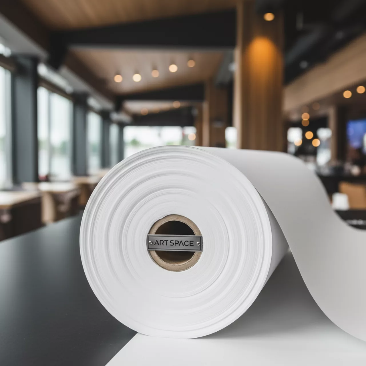 Аренда Плёнка баннерная виниловая Canon Scrim Banner Vinyl в ресторане «Паруса» — ART SPACE