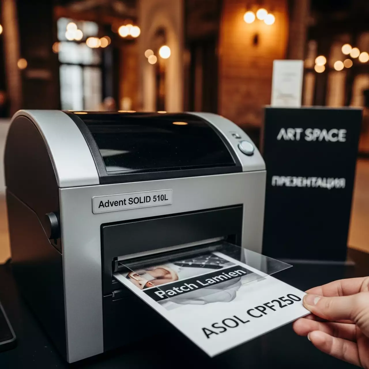 Аренда Пленка ламинационная прозрачная патч типа ASOL CPF250 250 отпечатков для принтера Advent SOLID 510L в гранд-отеле «Жемчужина» — ART SPACE