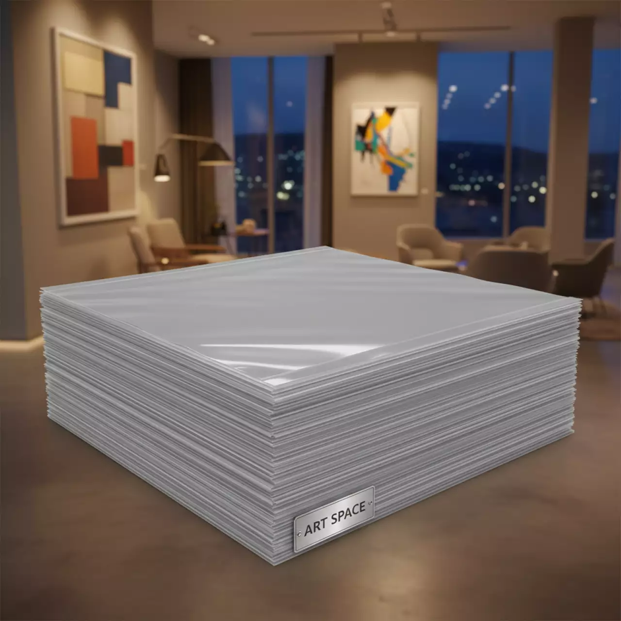 Аренда Пленка пакетная для ламинирования глянцевая 200 мкм 216x303 мм в Mövenpick Hotel — ART SPACE