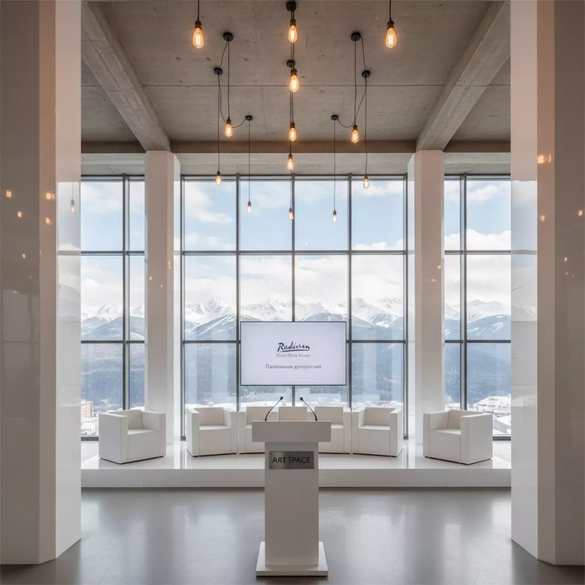 Аренда Пленка плоттерная автомобильная Oracal 970 010 52х50 м в Radisson Hotel Rosa Khutor — ART SPACE