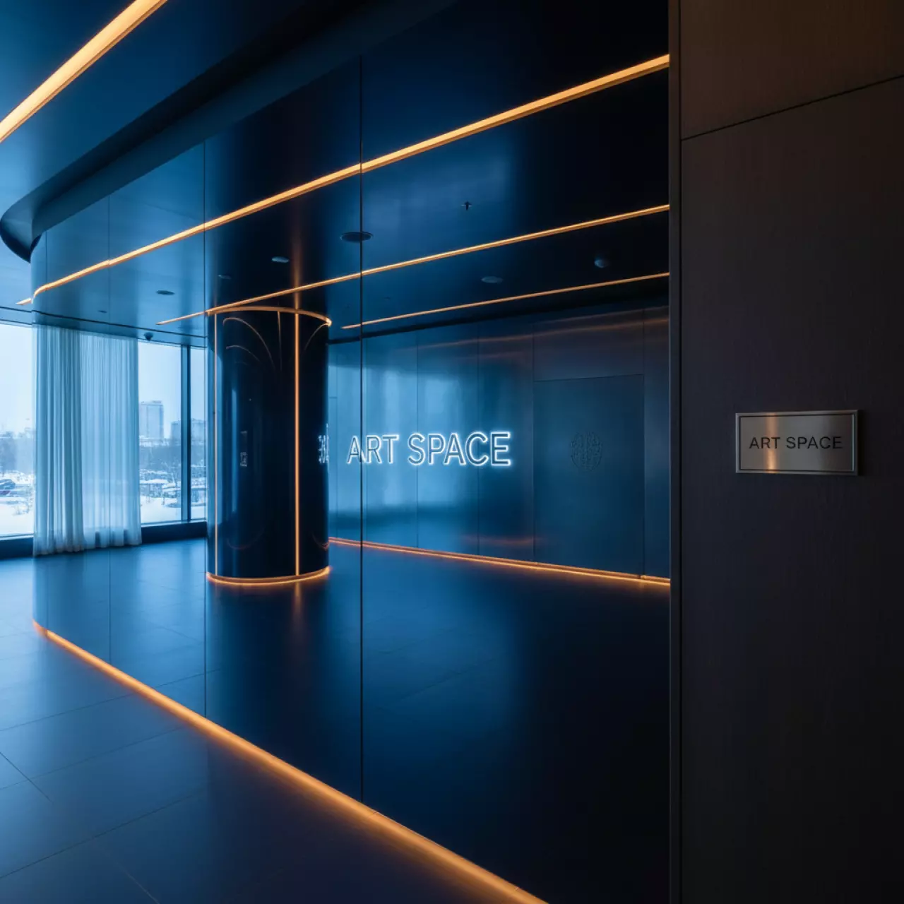 Аренда Пленка самоклеящаяся Foletti F049 G темно синяя глянцевая в ресторане «Сыроварня» — ART SPACE