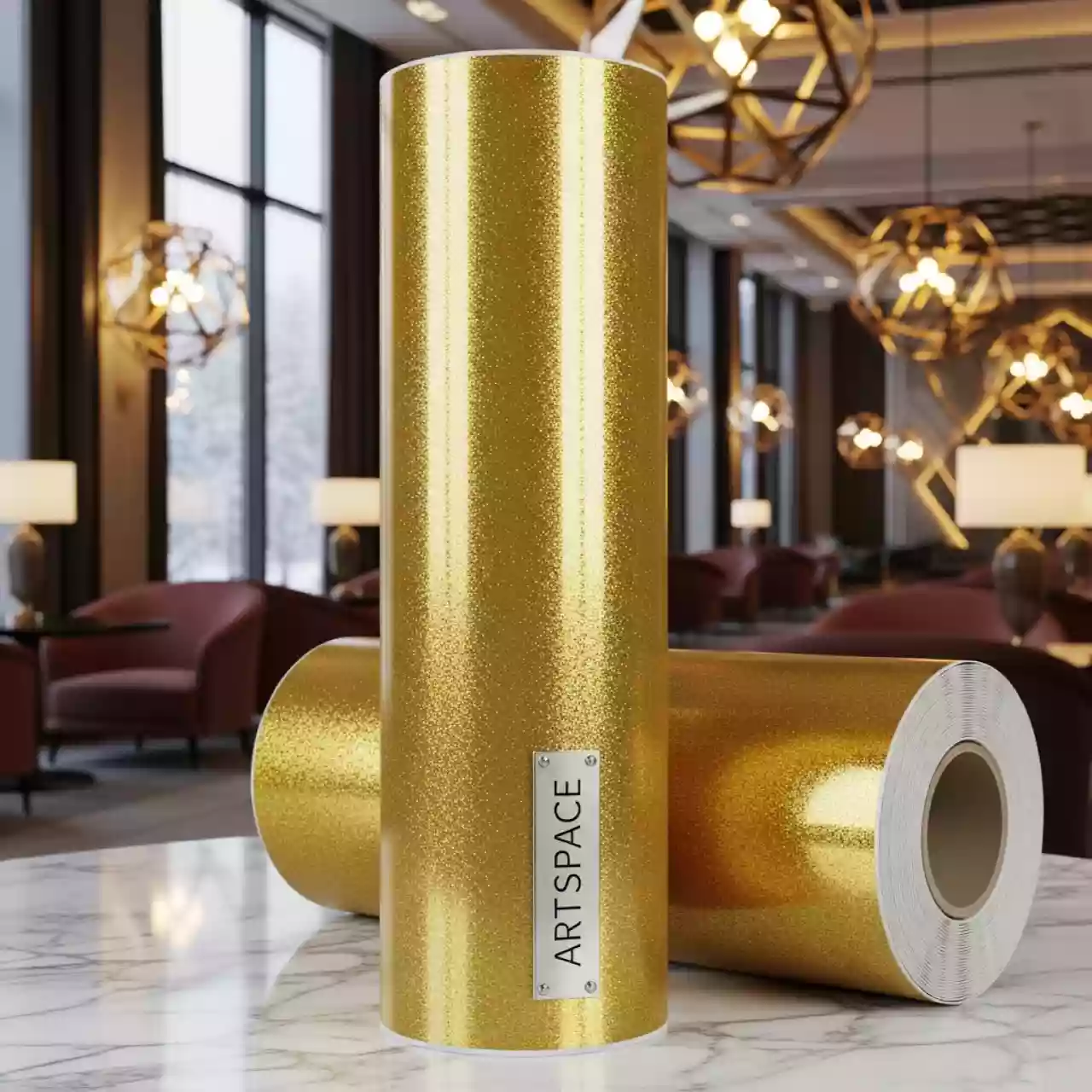 Аренда Пленка термотрансферная для плоттерной резки Chemica Bling Bling Star Gold в отеле «Звездный» — ART SPACE