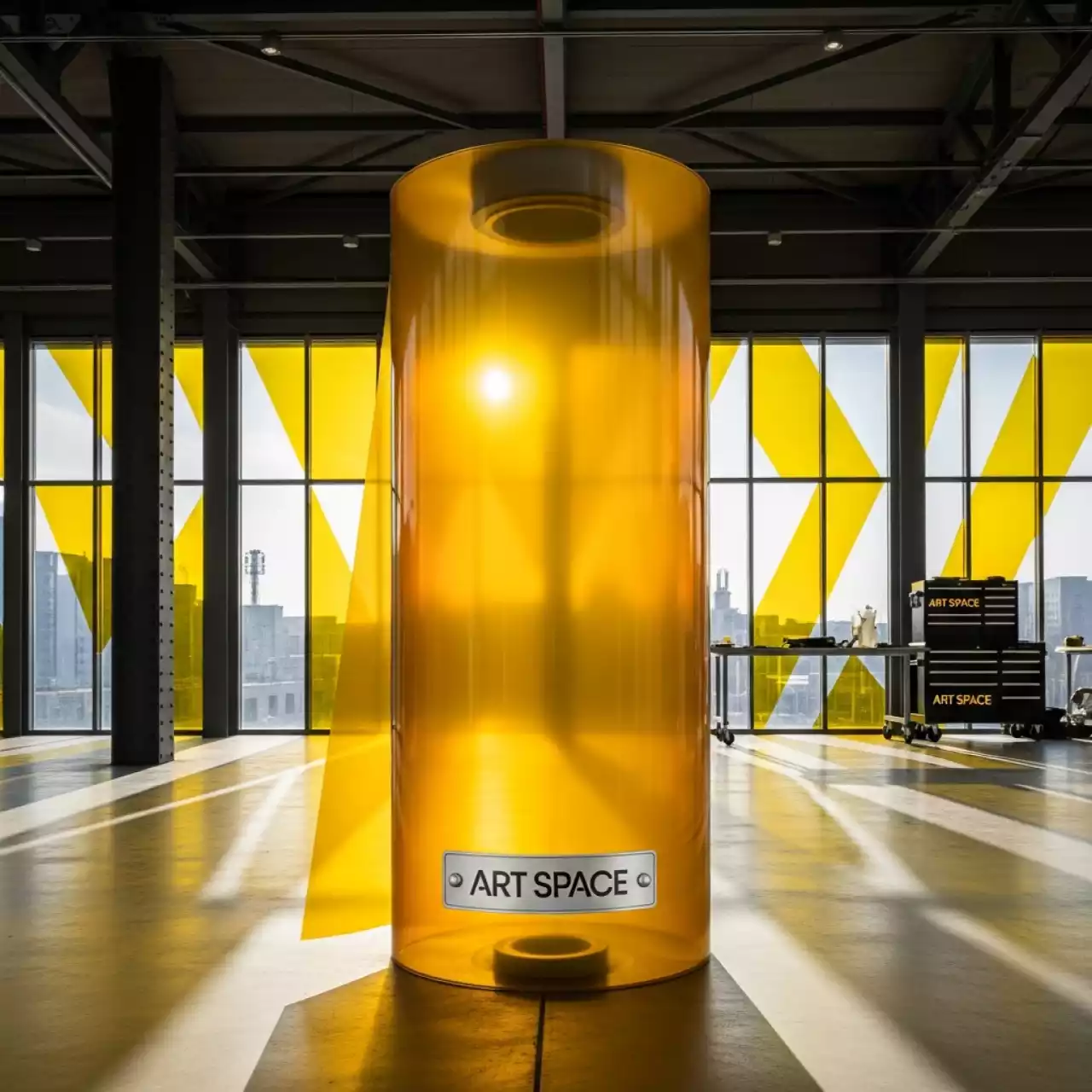 Аренда Пленка витражная плоттерная Oracal 8300 F021 Yellow 1,00х50 м в этно-парке «Моя Россия» — ART SPACE