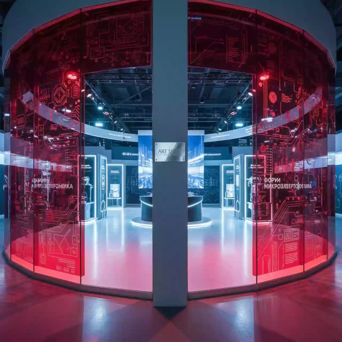 Аренда Пленка витражная плоттерная Oracal 8300 F031 Red 1,00х50 м в ледовой арене «Шайба» — ART SPACE