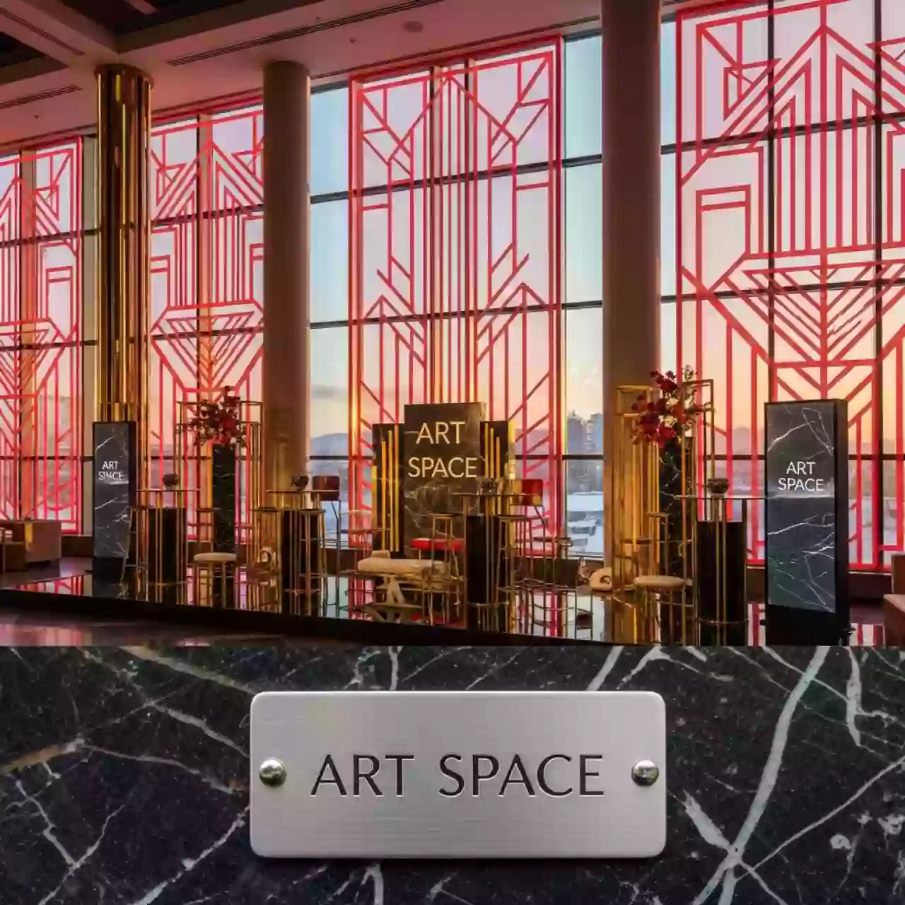 Аренда Пленка витражная плоттерная Oracal 8300 F032 Light Red 1,26х50 м в Mercure Сочи Центр — ART SPACE