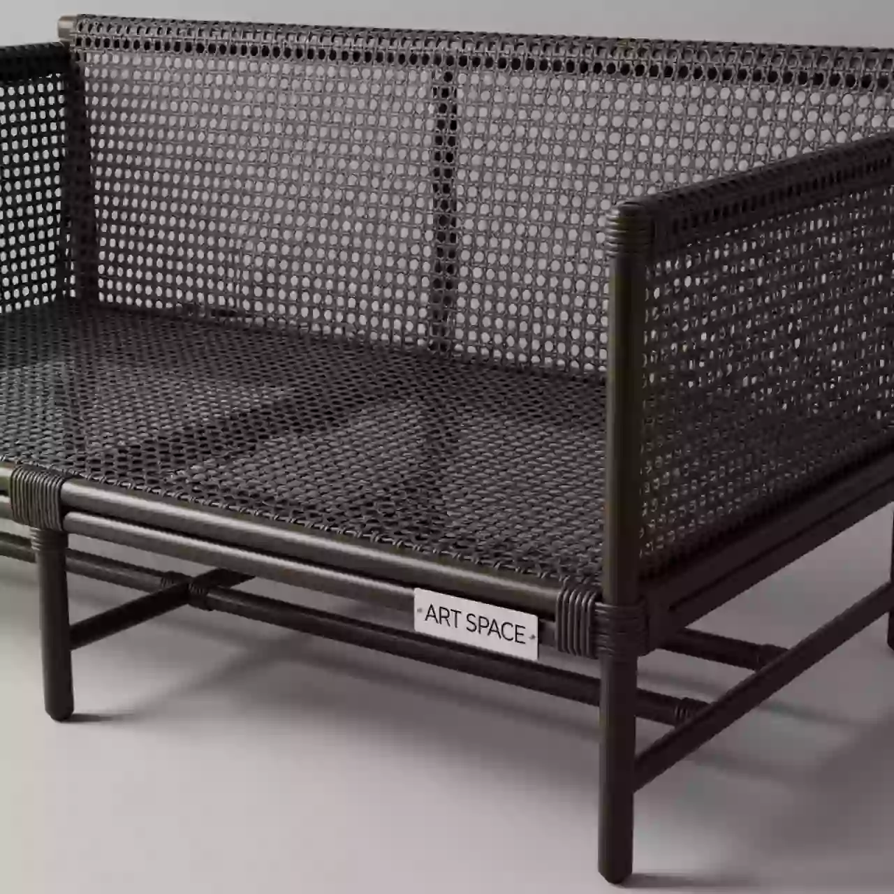 Аренда Плетеная софа 2 местная Марсель пруток эбен в Mövenpick Hotel — ART SPACE