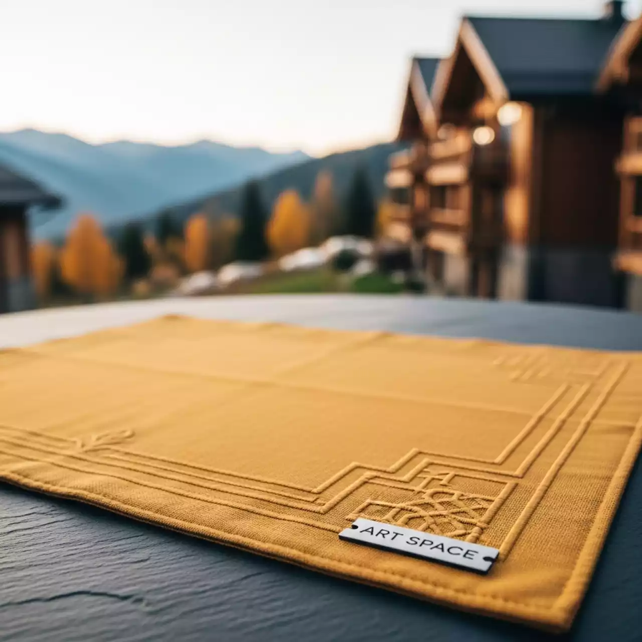 Аренда Плейсмат медовый ХАРМС в Поляна 1389 Отель и Спа — ART SPACE