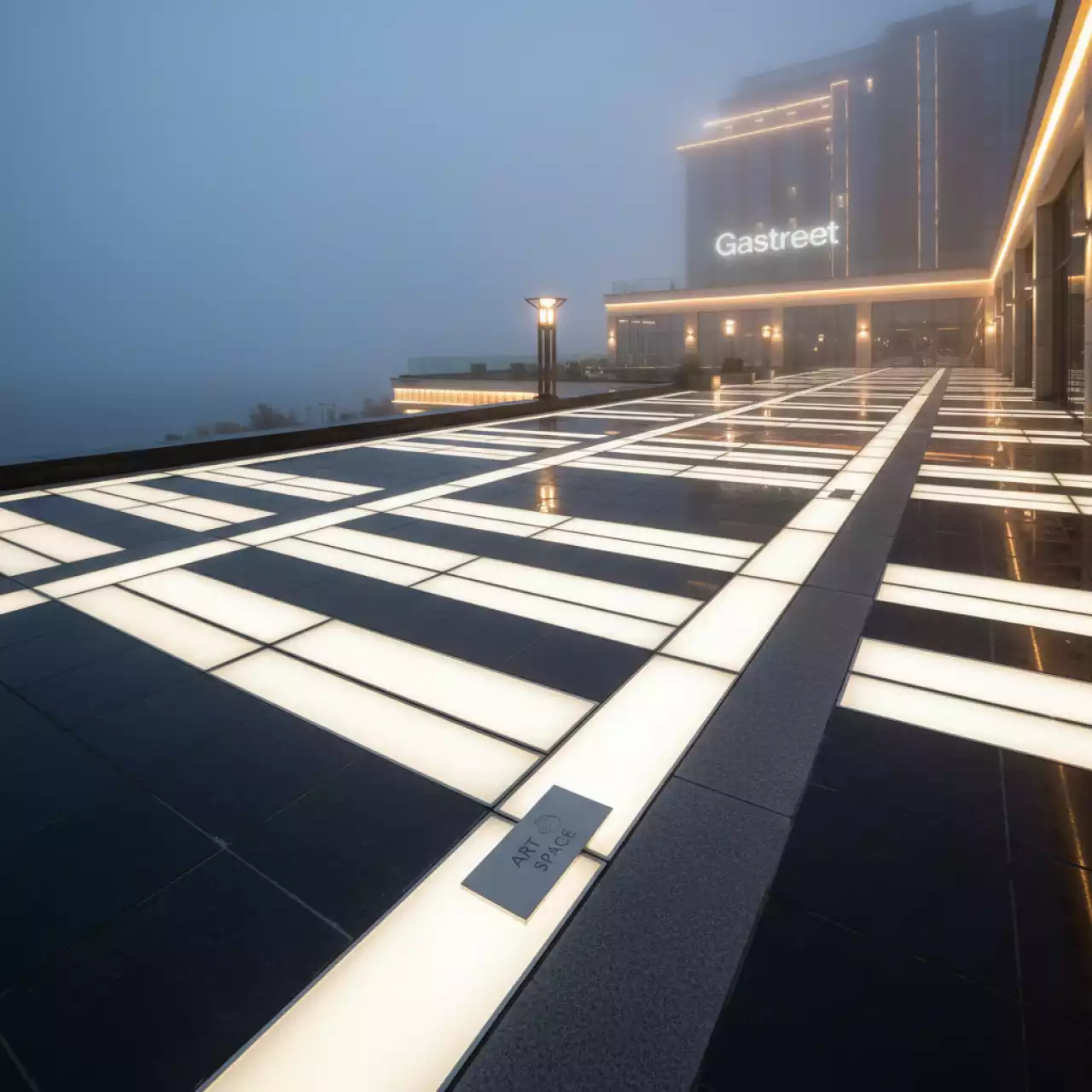 Аренда Плитка тротуарная светящаяся прямоугольник White в отеле Hyatt Regency Sochi — ART SPACE