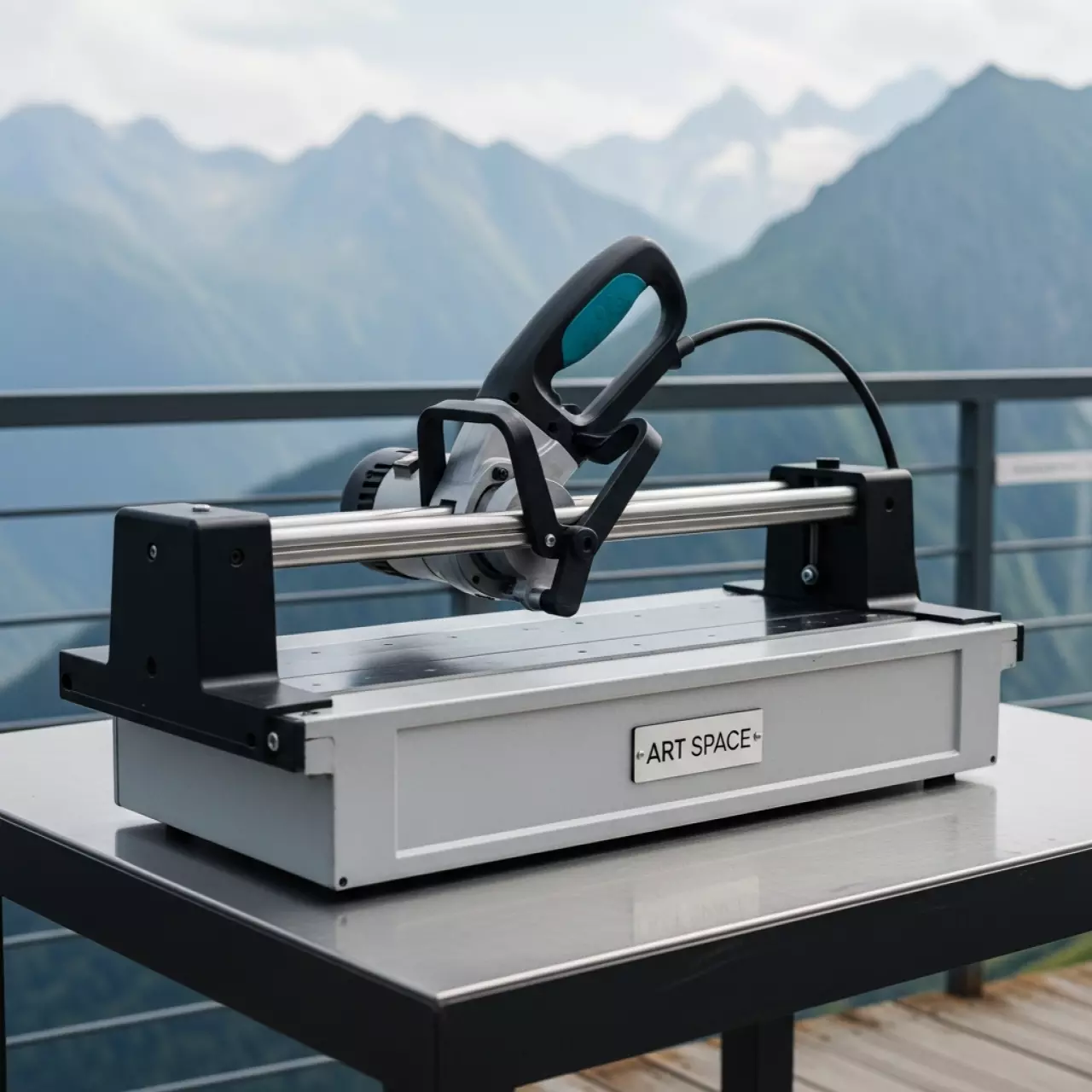 Аренда Плиткорез Elmos ETC 370 на площадке Rosa Peak (2320м) — ART SPACE