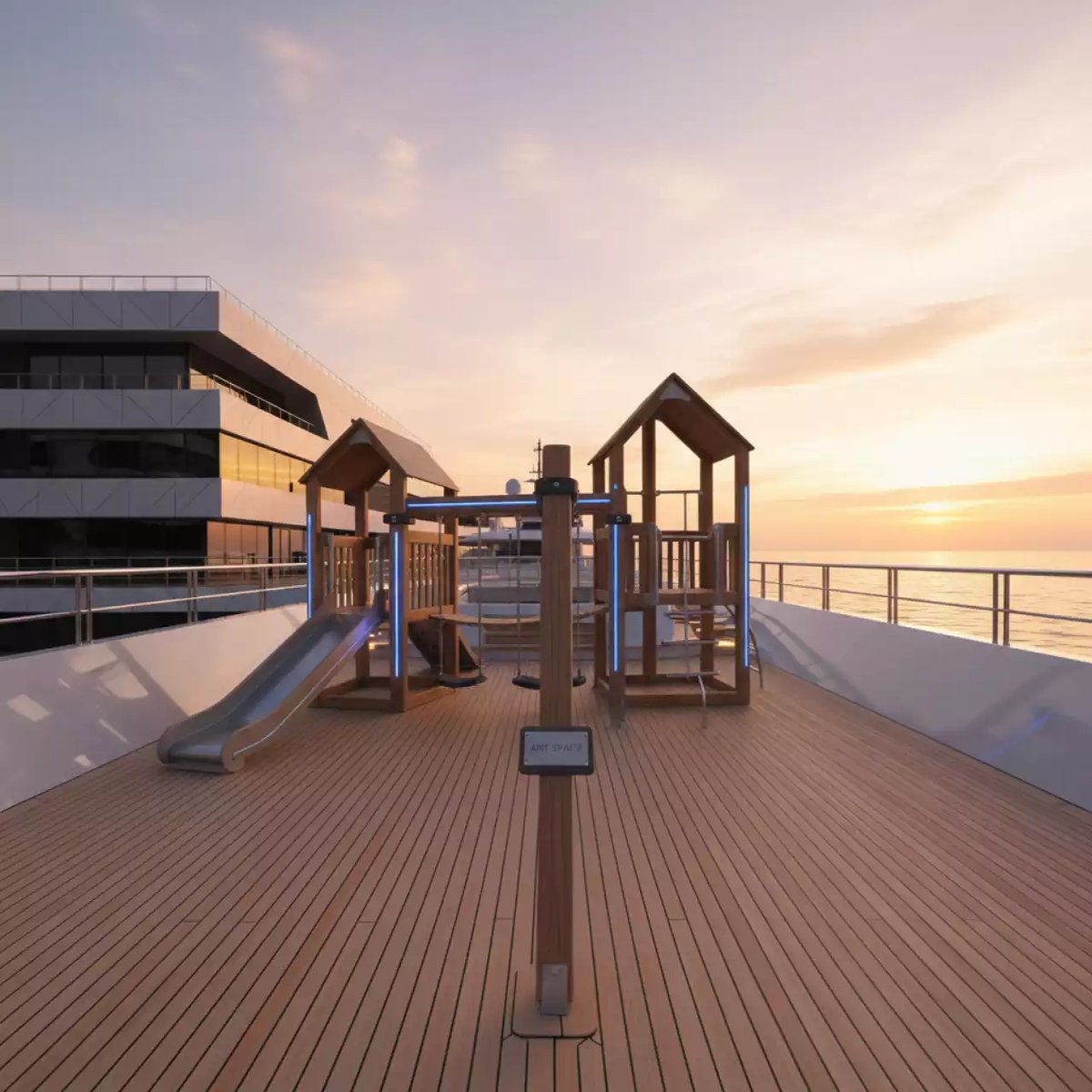 Аренда Площадка детская игровая Jungle Gym JC8 Троодос на VIP-яхте (Имеретинский порт) — ART SPACE