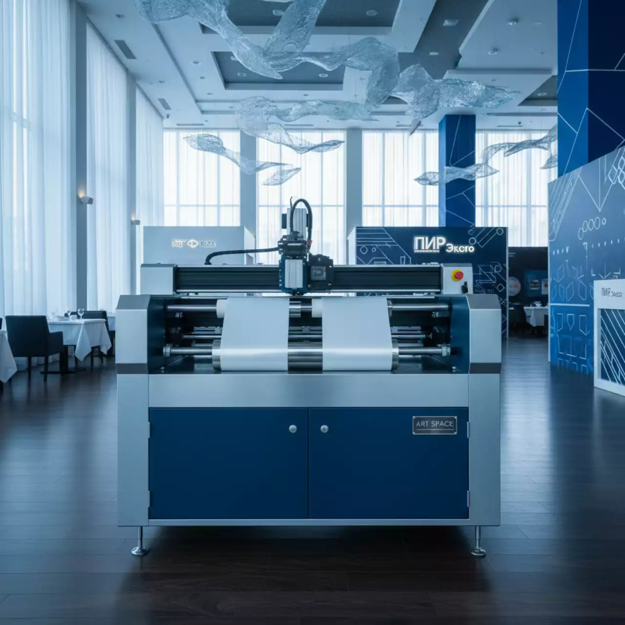 Аренда Плоттер лазерный Plotwave 5500 P2R в ресторане «Магеллан» — ART SPACE