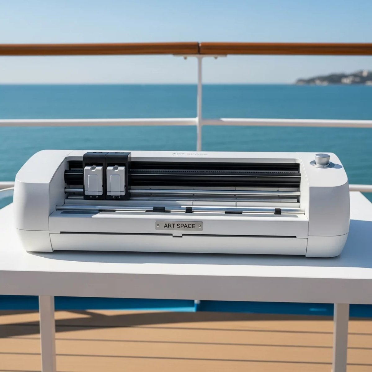 Аренда Плоттер режущий для гидроплёнки Vicsign A30 на VIP теплоходе (Морпорт Сочи) — ART SPACE