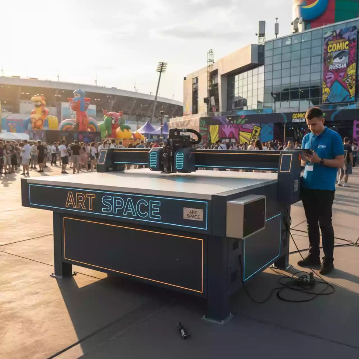 Аренда Плоттер режущий планшетный Mimaki в VK Stadium Sirius — ART SPACE