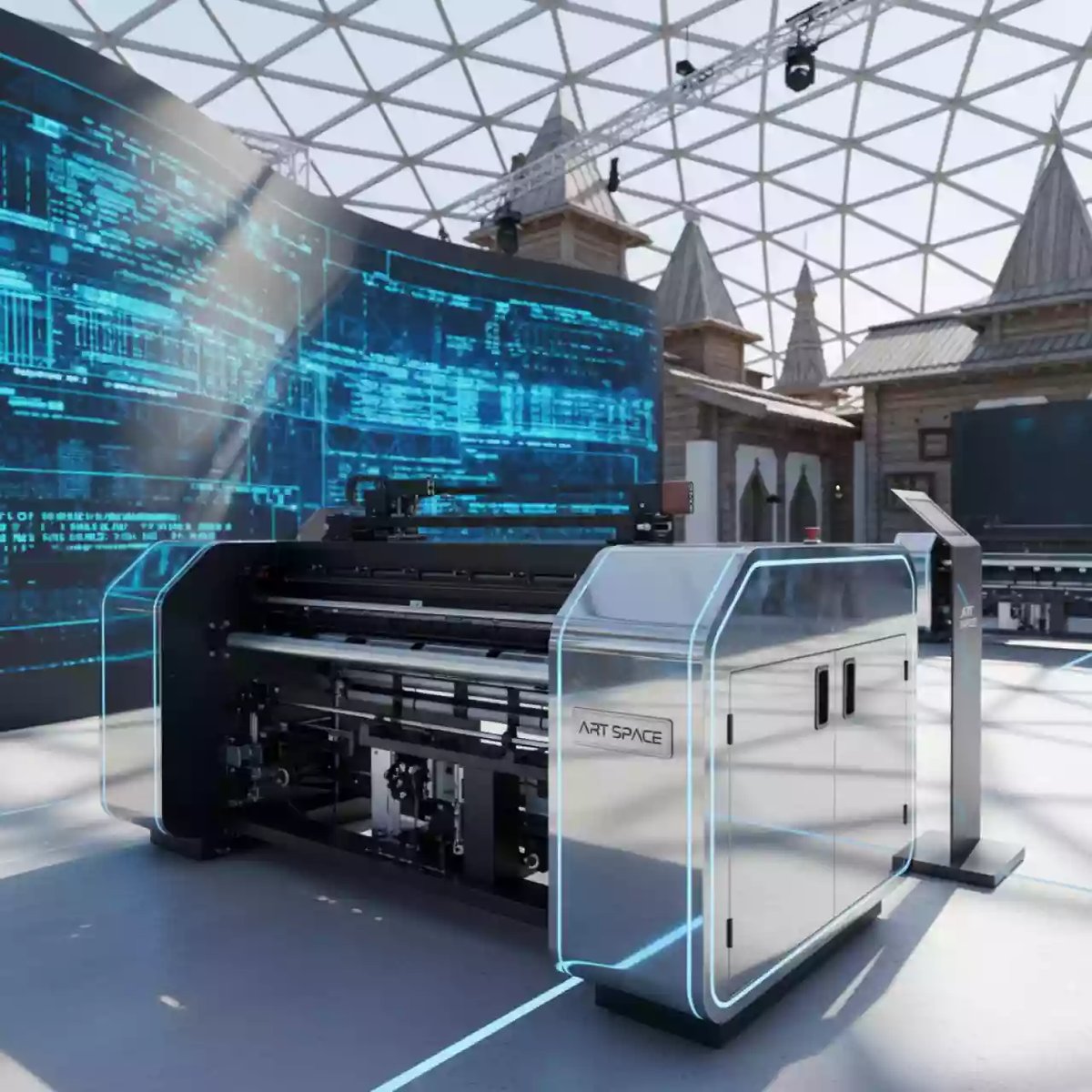 Аренда Плоттер сольвентный Oric OR 1602S в этно-парке «Моя Россия» — ART SPACE