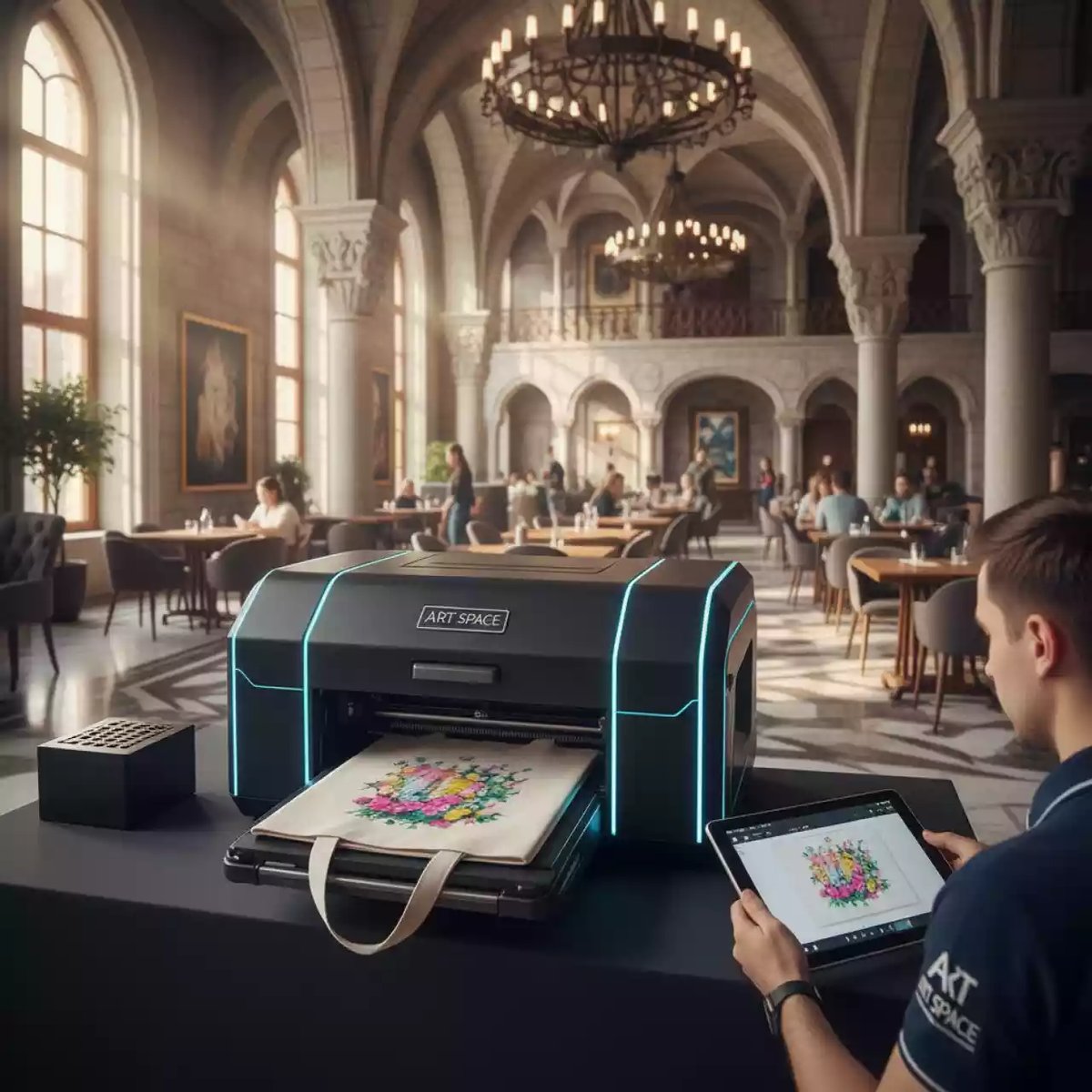 Аренда Плоттер текстильный для прямой печати GongZheng Apsaras G4 P в отеле «Богатырь» — ART SPACE