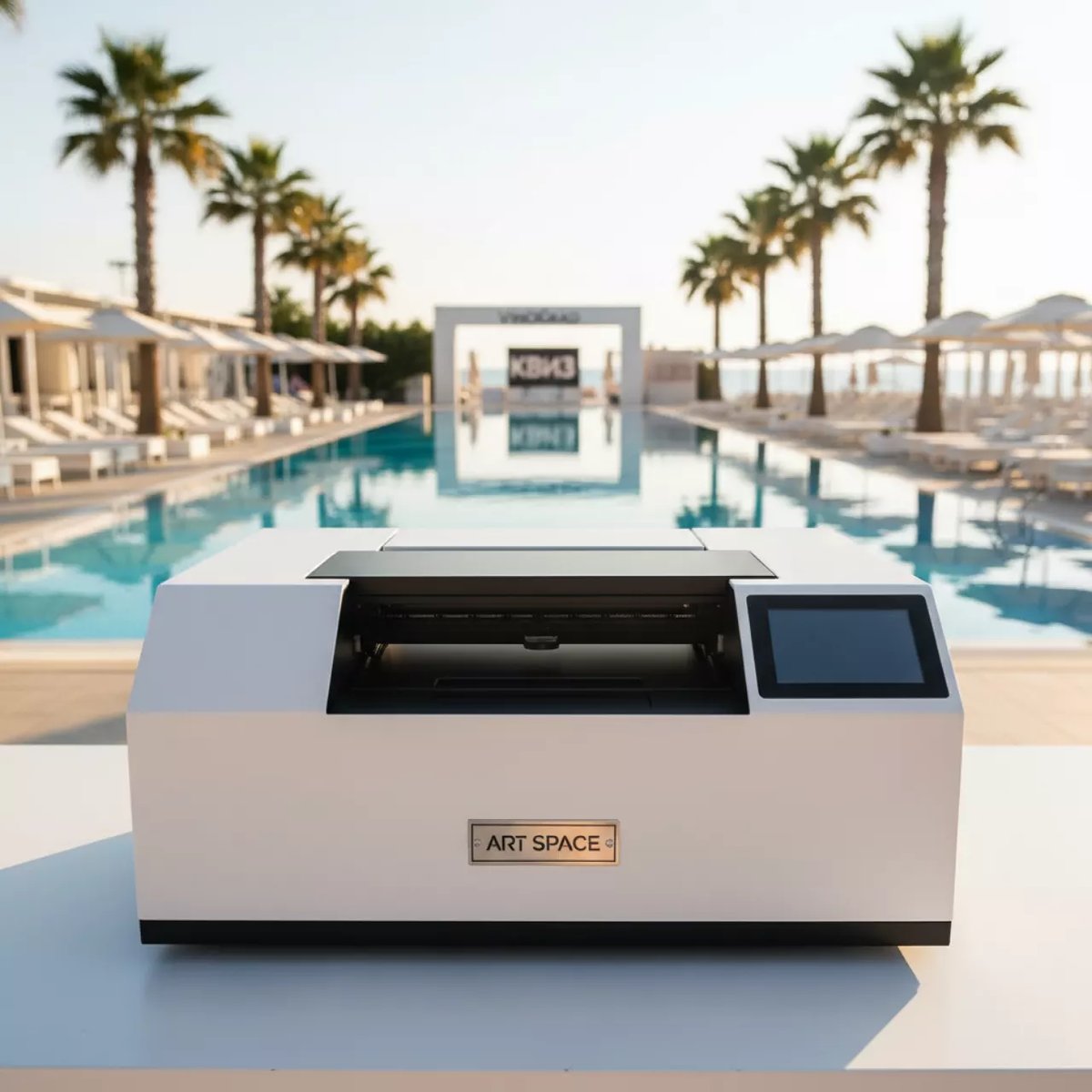 Аренда Плоттер текстильный планшетный Epson SureColor SC F2200 в пляжном комплексе VinoGrad — ART SPACE