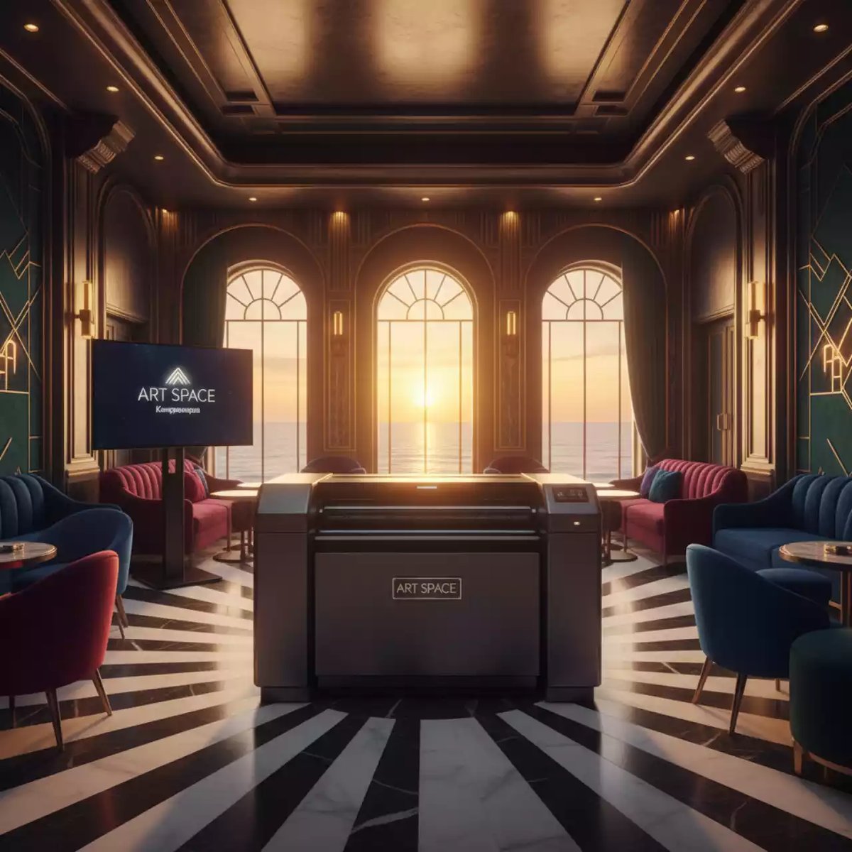 Аренда Плоттер текстильный Roland VersaEXPRESS RF 640 в пляжном комплексе VinoGrad — ART SPACE