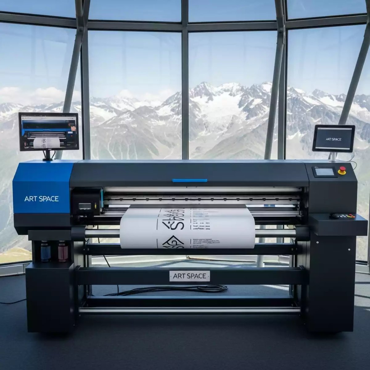 Аренда Плоттер УФ Mimaki UCJV300 160 на площадке Rosa Peak (2320м) — ART SPACE