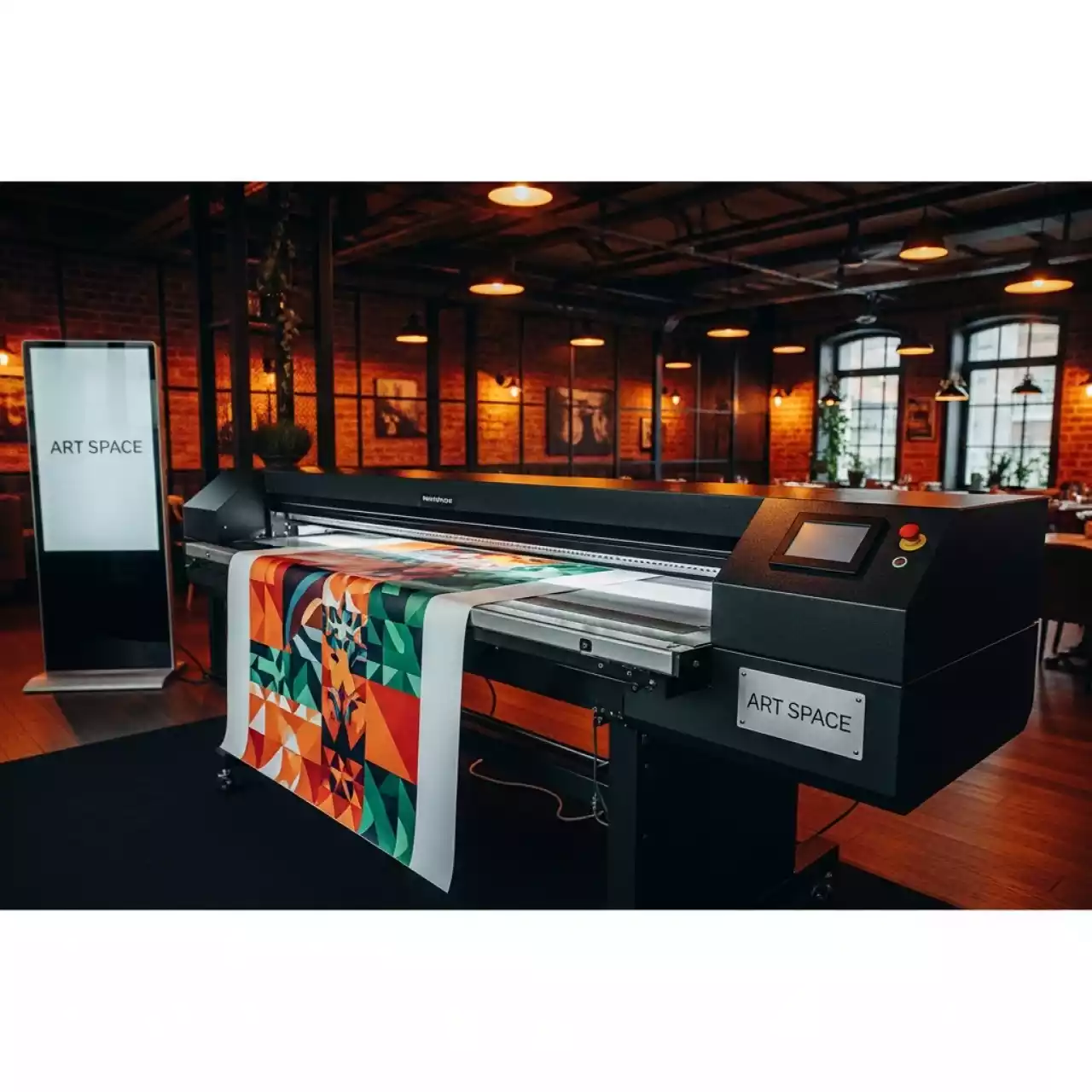 Аренда Плоттер УФ Roland TrueVIS LG 300 в ресторане «Плакучая Ива» — ART SPACE