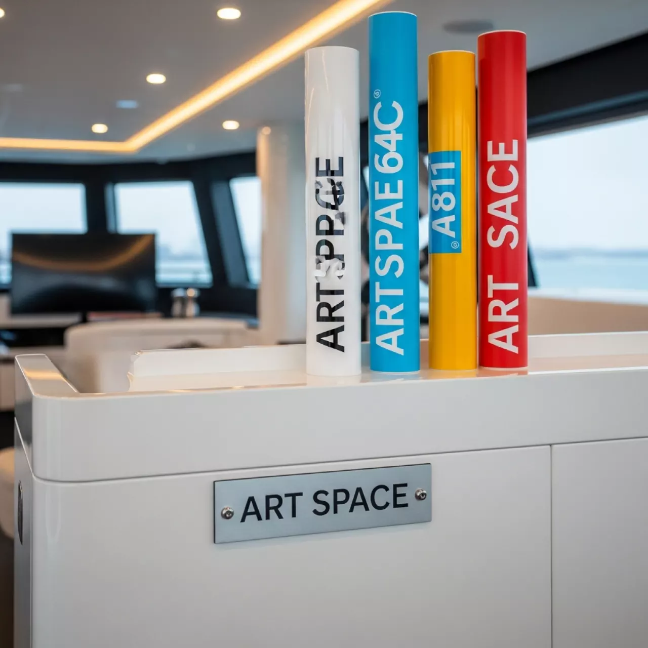 Аренда Плоттерная пленка Oracal 641 20 1х50 м на VIP теплоходе (Морпорт Сочи) — ART SPACE