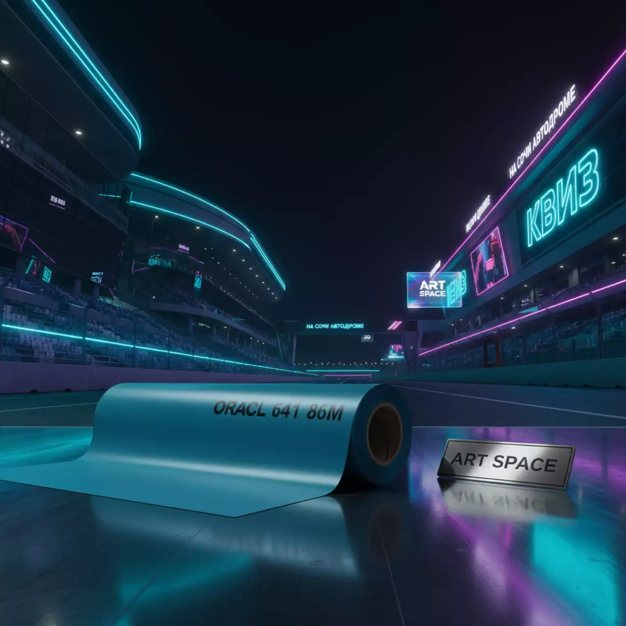 Аренда Плоттерная пленка Oracal 641 86M 1,0х50 м на Сочи Автодроме — ART SPACE