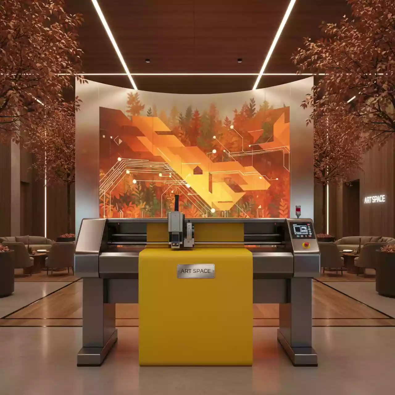 Аренда Плоттерная пленка желтая Oracal 641 в Karat Resort — ART SPACE