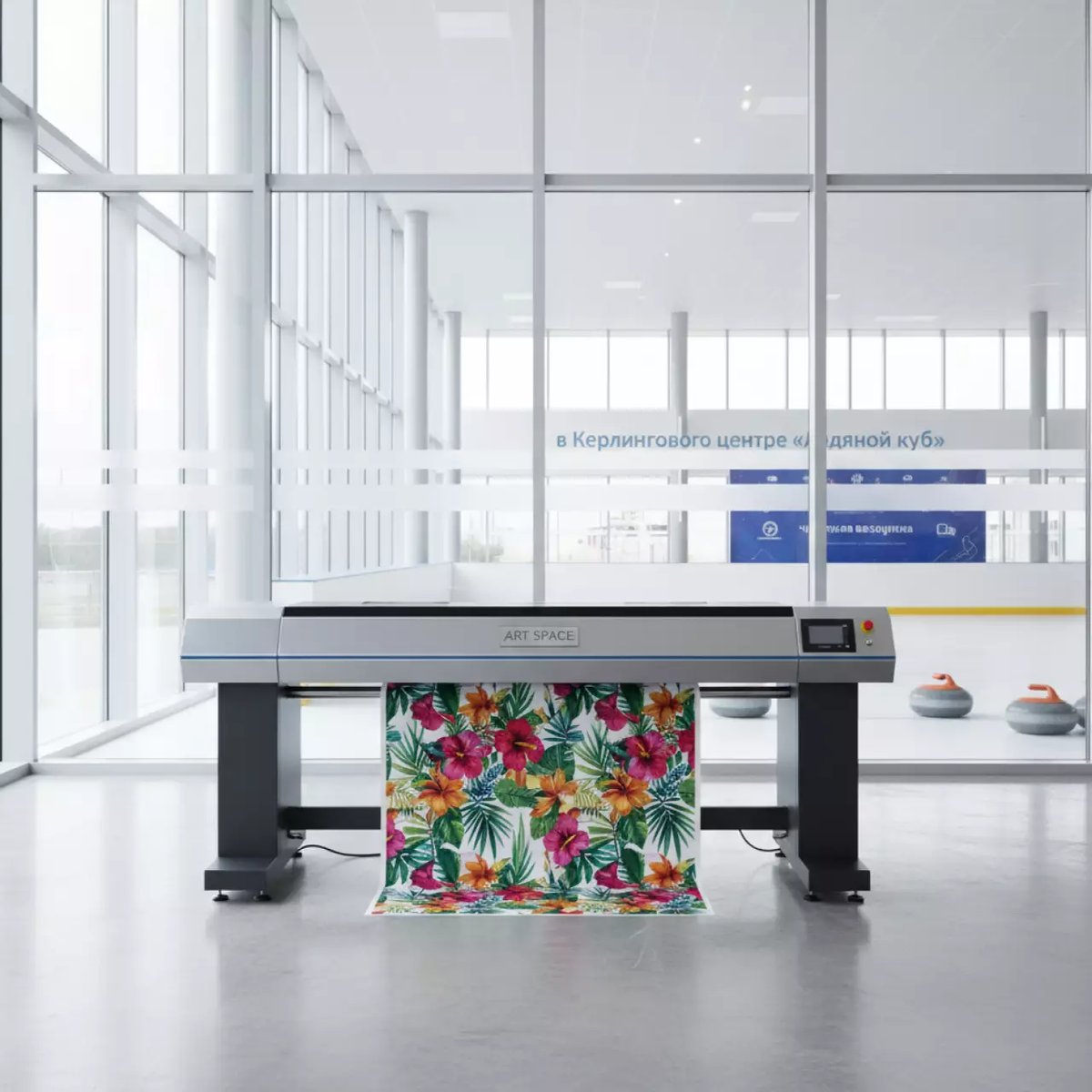 Аренда Плоттеры Galaxy в Керлинговом центре «Ледяной куб» — ART SPACE