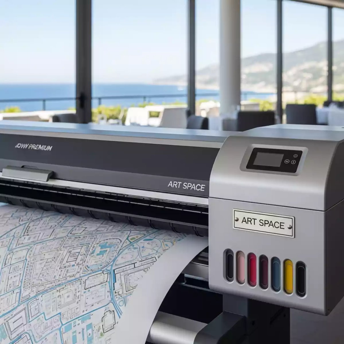 Аренда Плоттеры струйные с пигментной печатью в ресторане «La Terrazza» — ART SPACE