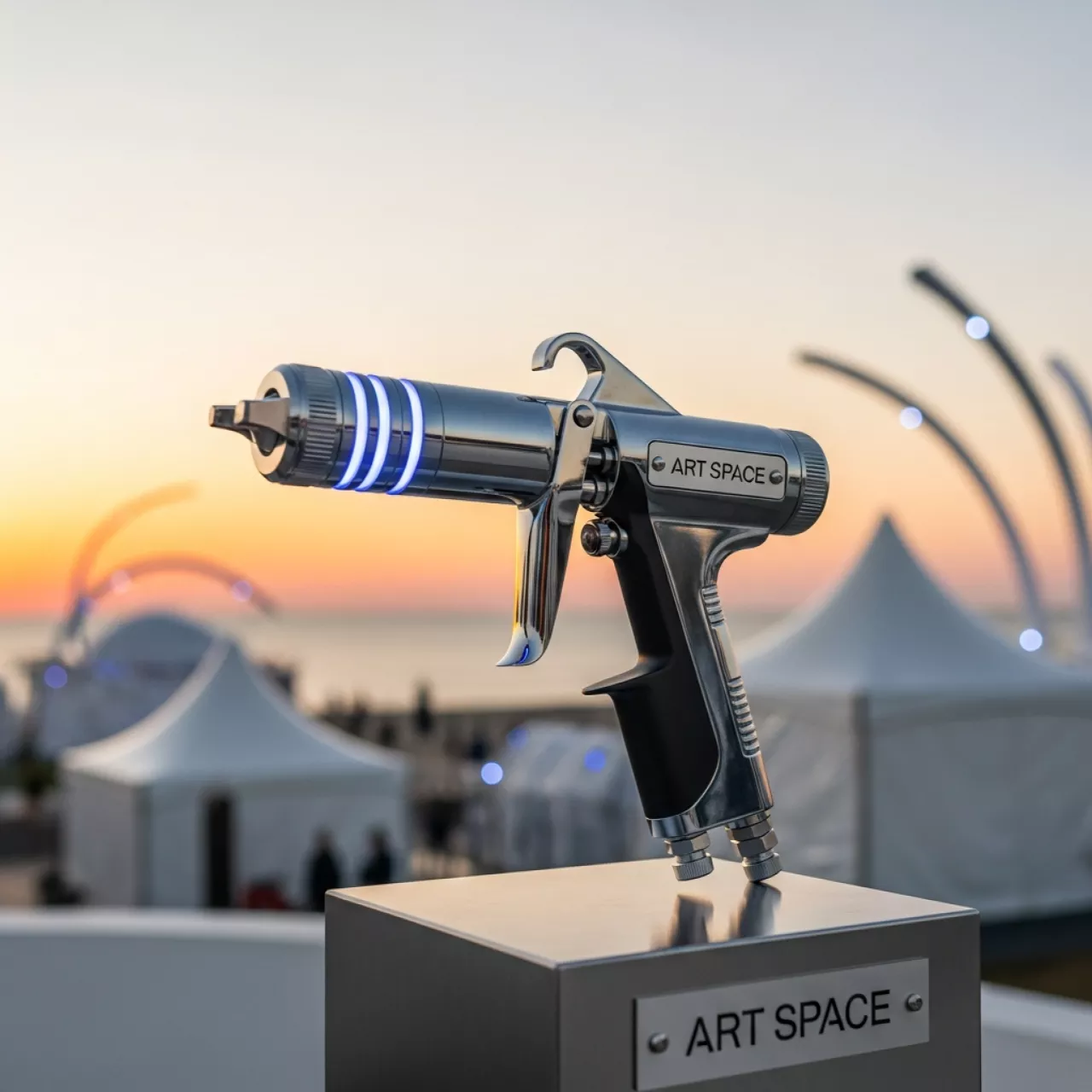 Аренда Пневматические краскопульты на пляже «Маяк» — ART SPACE