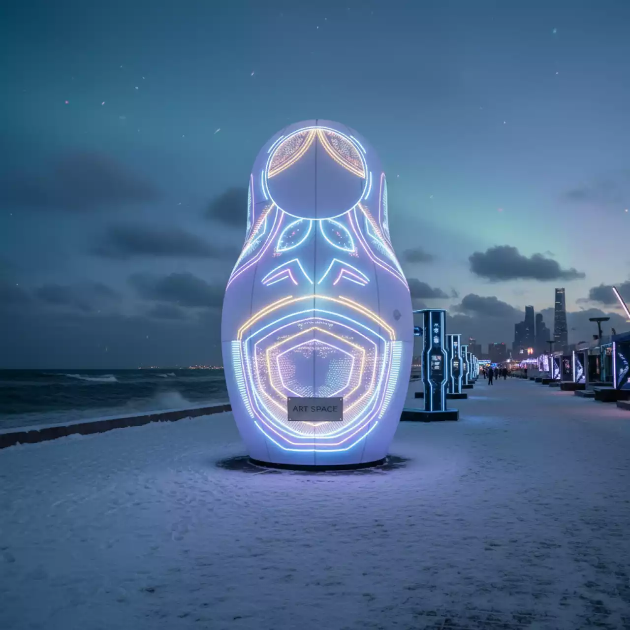 Аренда Пневмофигура Матрешка на Имеретинской набережной — ART SPACE