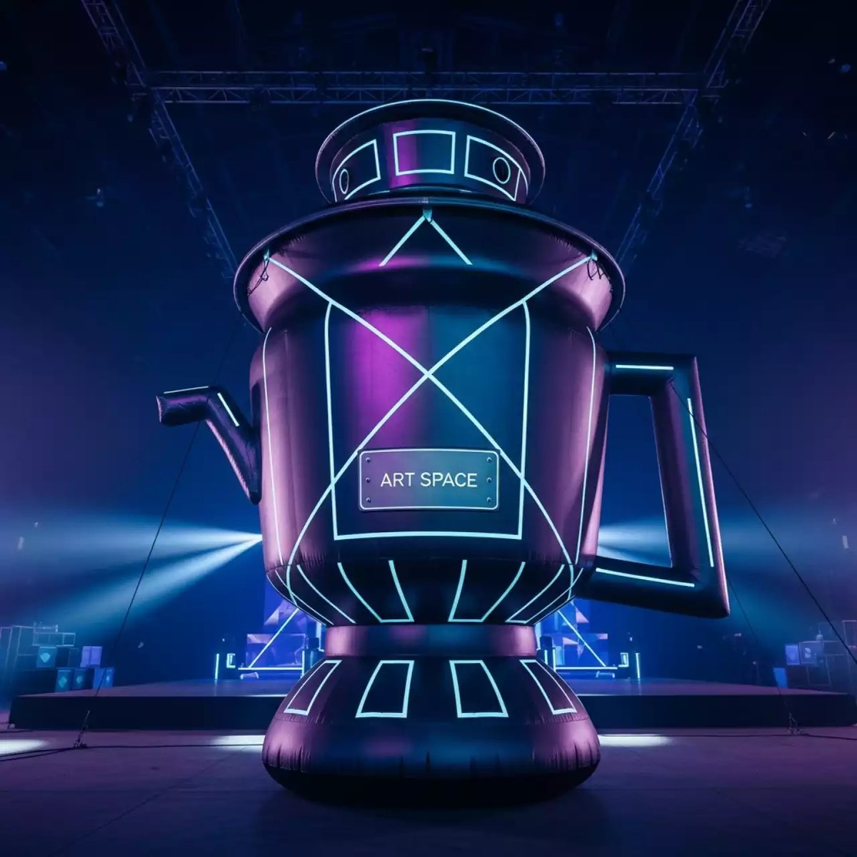 Аренда Пневмофигура Самовар в Ледовом дворце «Айсберг» — ART SPACE