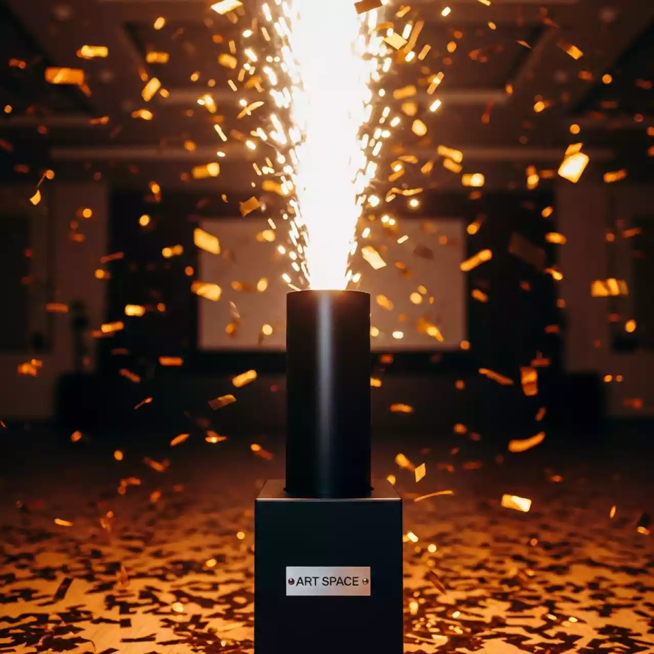 Аренда Пневмопушка конфетти в банкетном зале «Дельфин» — ART SPACE