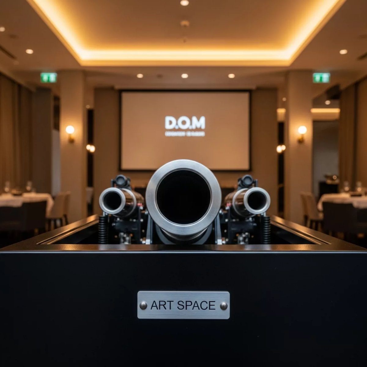 Аренда Пневмопушки и пневмосалют в ресторане «D.O.M» — ART SPACE