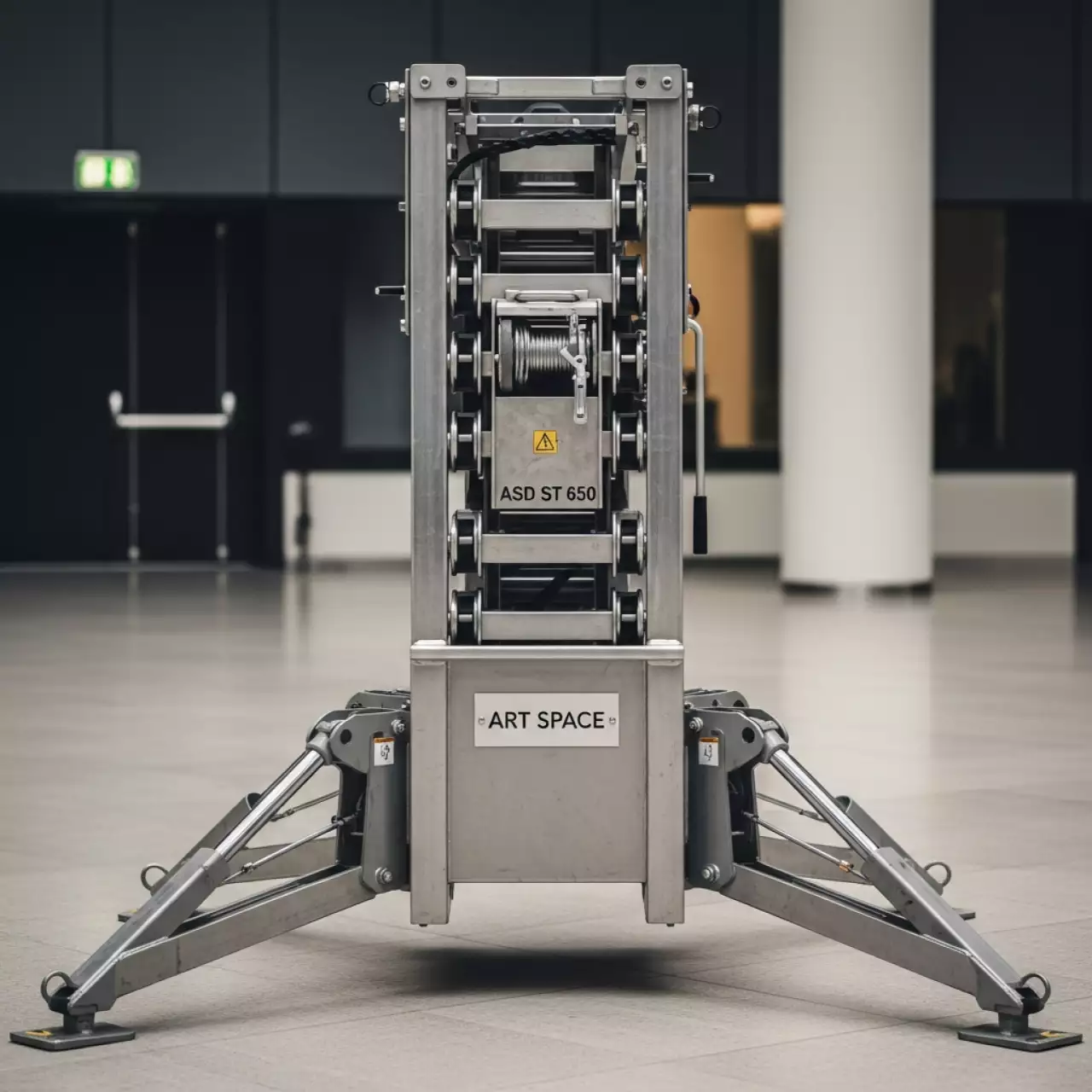 Аренда Подъемник телескопический ASD ST 650 с ручной лебедкой до 6,5 м в Mövenpick Hotel — ART SPACE