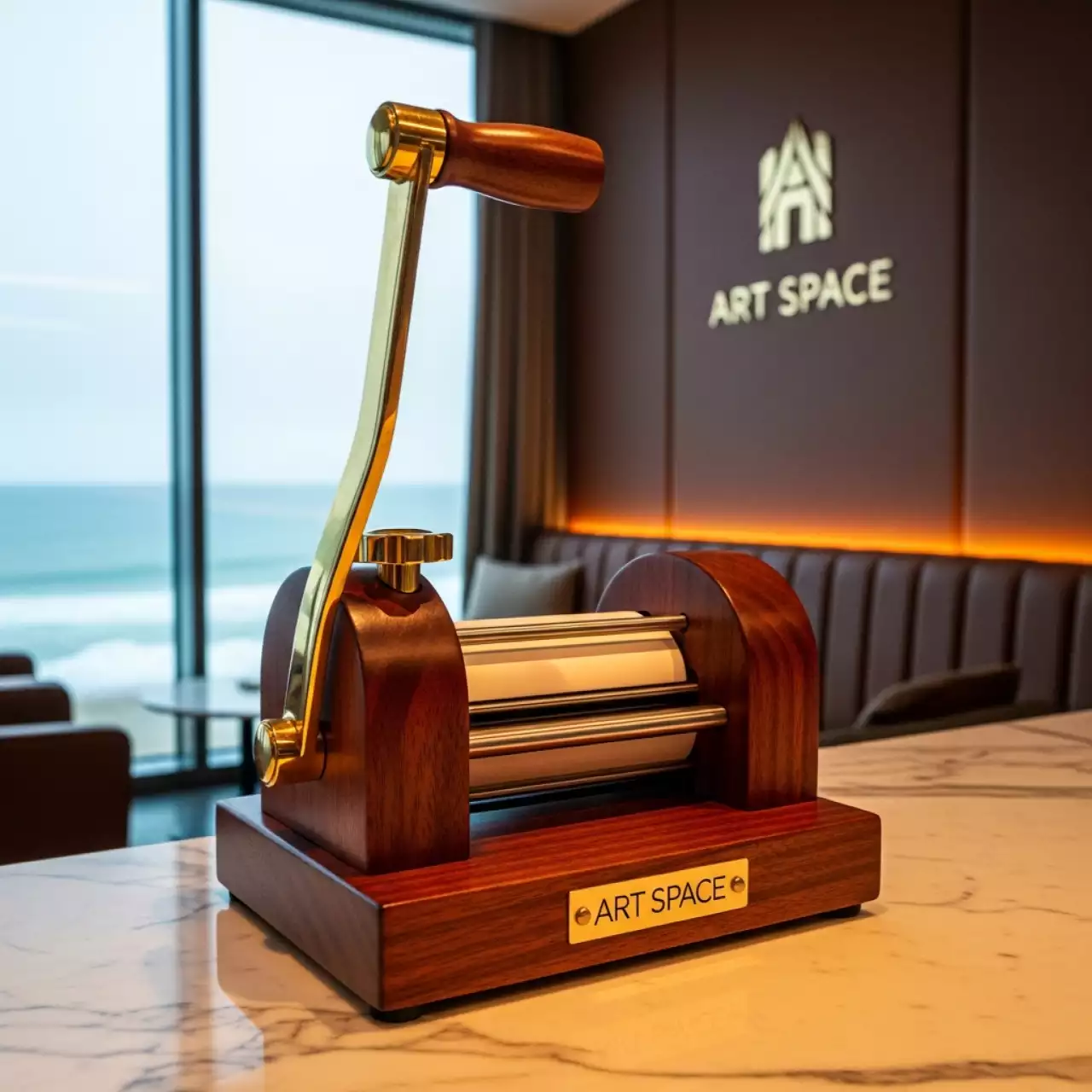 Аренда Подбивщик бумаги деревянный ручной MOHR на пляже «Маяк» — ART SPACE
