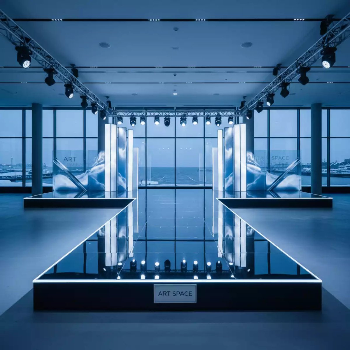 Аренда Подиум 12х10 для показов и выступлений в зале «Чайка» (Морпорт) — ART SPACE