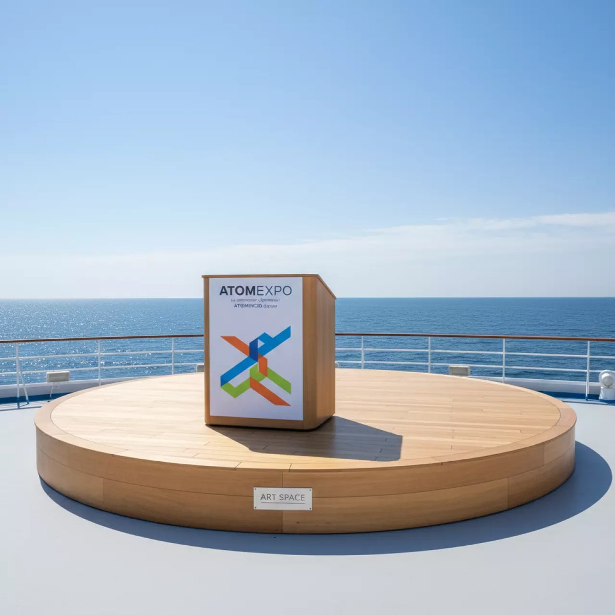 Аренда Подиум 4х3 м закругленный на теплоходе «Дагомыс» — ART SPACE