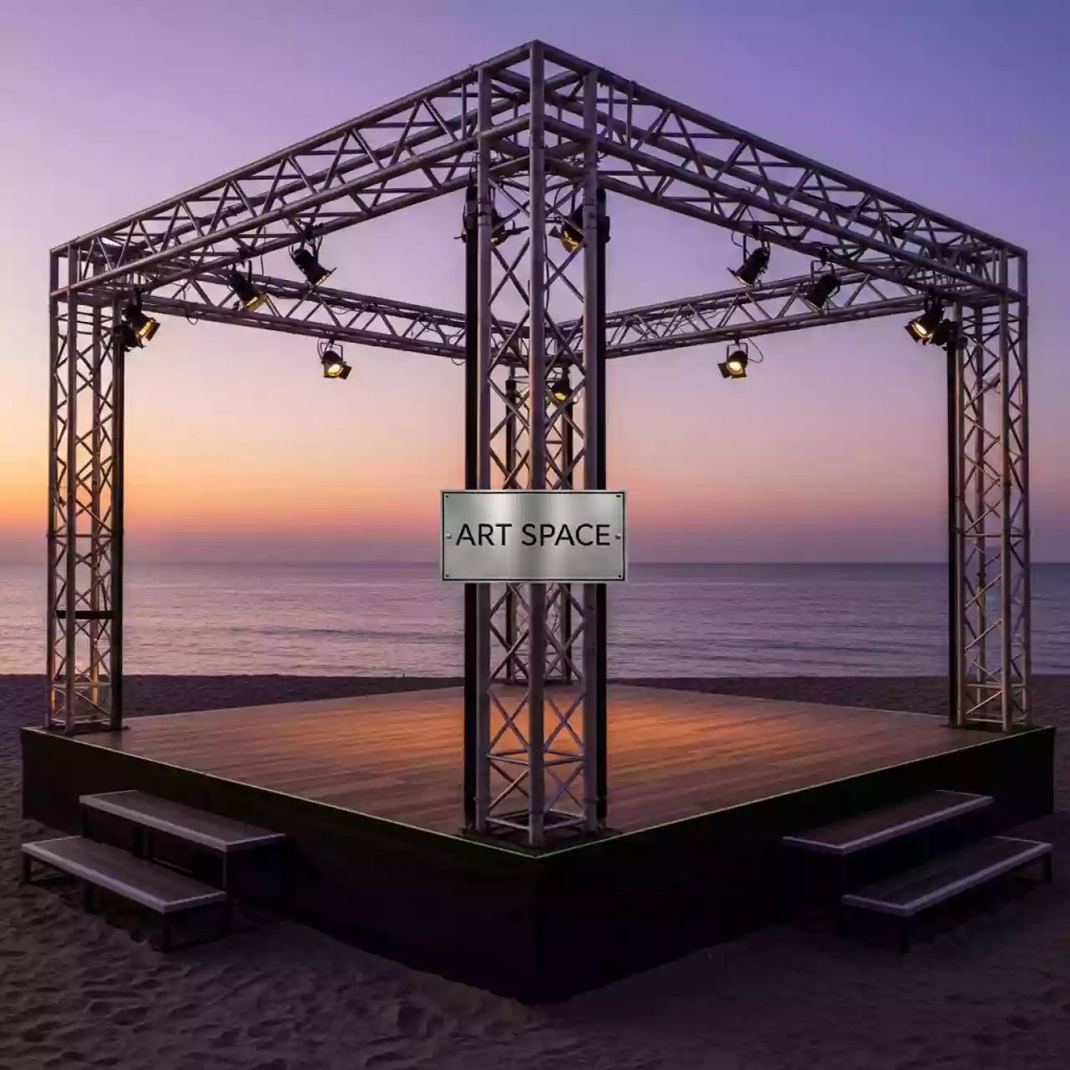 Аренда Подиум 6х5 м на пляже «Мандарин» — ART SPACE