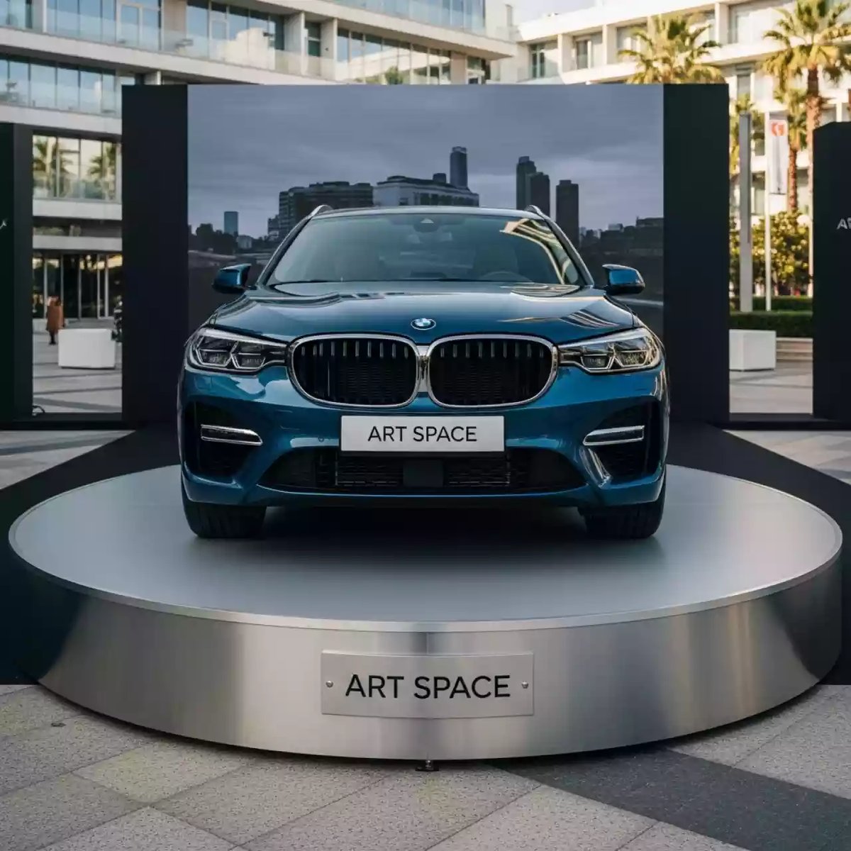 Аренда Подиум автомобильный круглый d 6 м в Courtyard by Marriott Sochi — ART SPACE