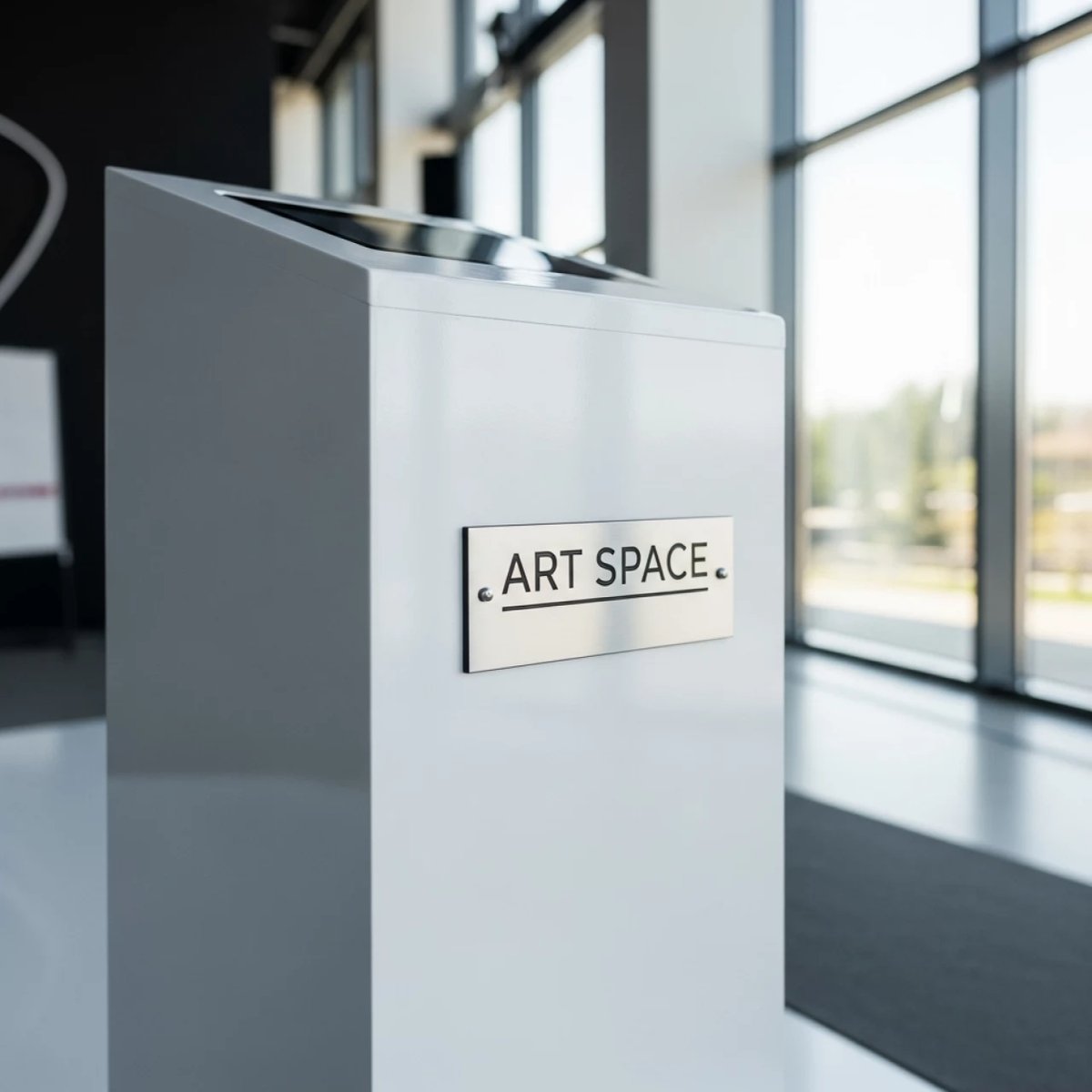 Аренда Подиум для автомобиля оформление белым пластиком в комплексе Sea Galaxy — ART SPACE