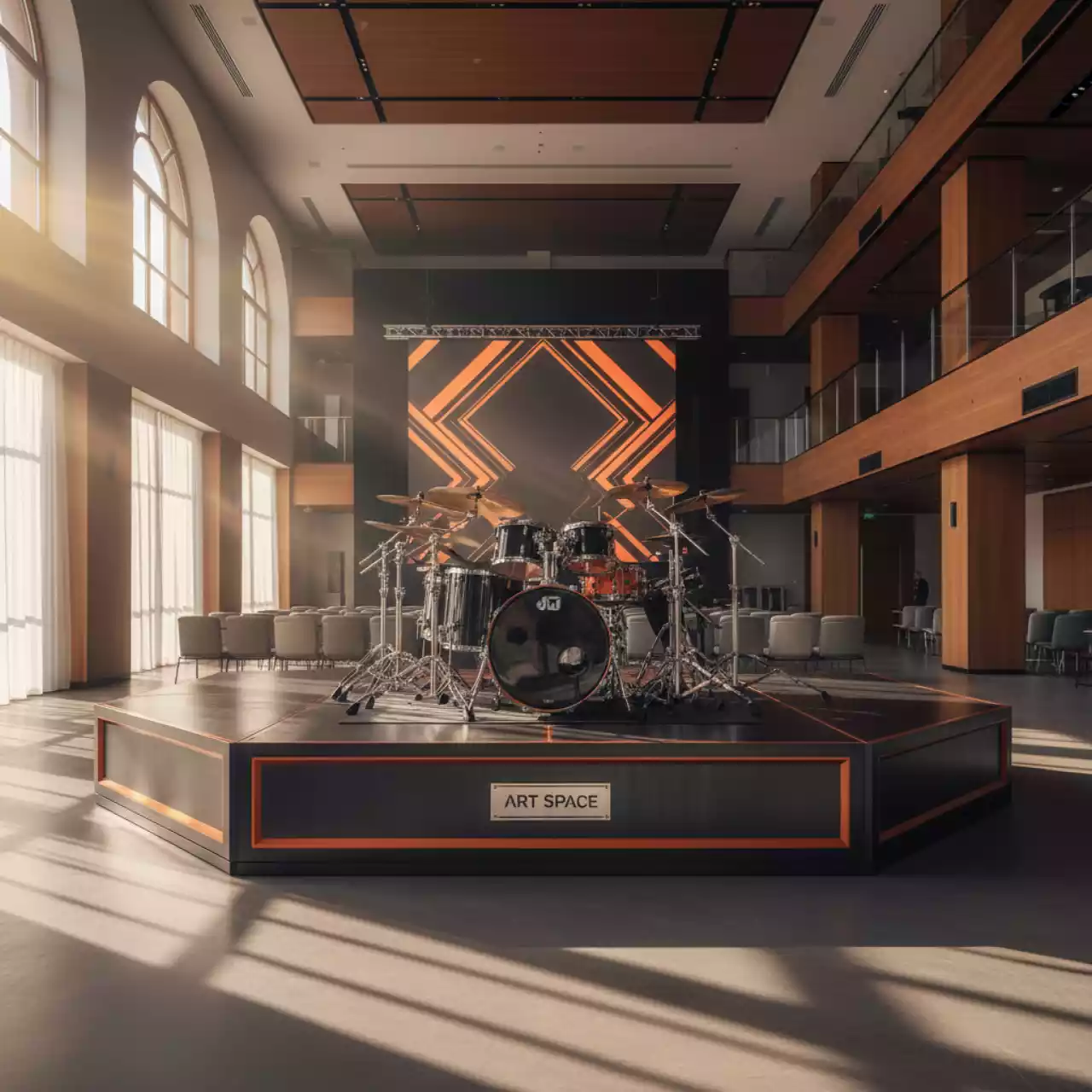 Аренда Подиум для барабанной установки в Radisson Hotel Rosa Khutor — ART SPACE