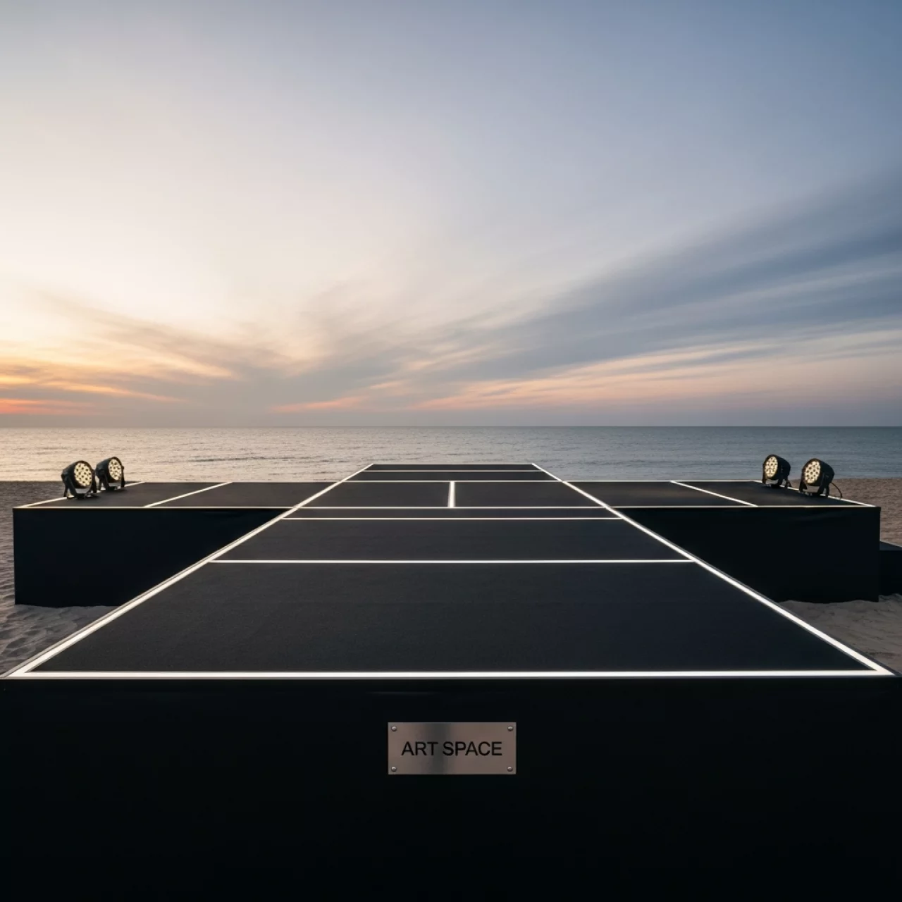 Аренда Подиум для показов 12х10 м для концерта на пляже «Ривьера» — ART SPACE