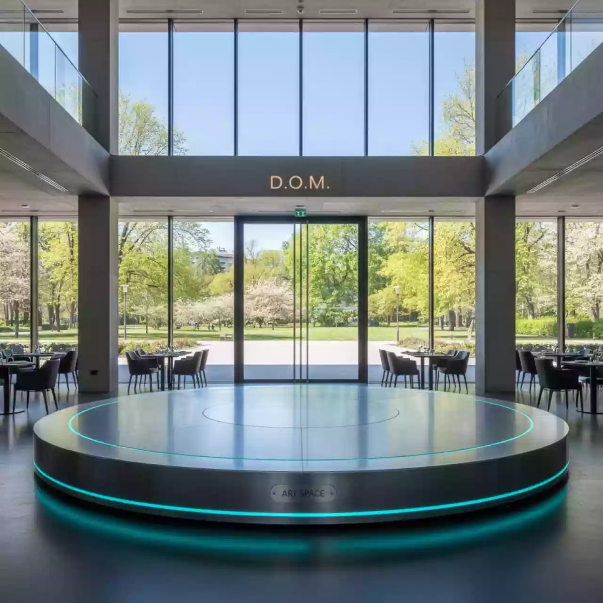 Аренда Подиум круглый 8 м в ресторане «D.O.M» — ART SPACE